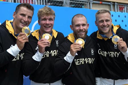 Nach Goldfahrt: K4-Olympiasieger plötzlich Konkurrenten Nach Goldfahrt: K4-Olympiasieger plötzlich Konkurrenten