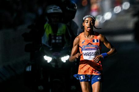 Im Zielsprint: Hassan rennt zu Marathon-Gold Im Zielsprint: Hassan rennt zu Marathon-Gold