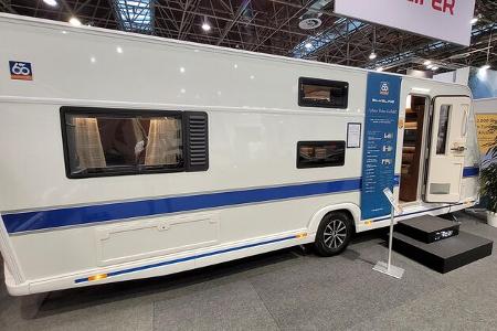 Außen, Wohnwagen, Caravan Salon, Messe Düsseldorf, Eingangstür