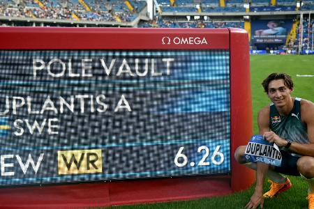 6,26 Meter: Duplantis verbessert eigenen Weltrekord erneut 6,26 Meter: Duplantis verbessert eigenen Weltrekord erneut