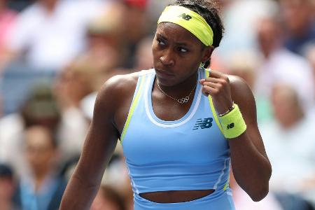 New York: Gauff nach Anlaufschwierigkeiten im Achtelfinale