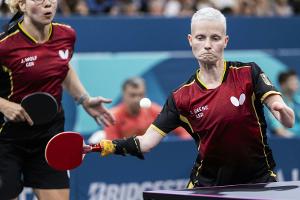 Tischtennis: Grebe und Wolf holen Doppel-Silber