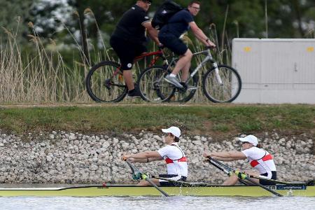 Rudern: Zweier holt Bronze - Drama um deutschen Vierer Rudern: Zweier holt Bronze - Drama um deutschen Vierer