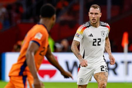 David Raum - Note: 3,0 - Konnte das Spiele lang kaum prägen, weil das Zusammenspiel mit Musiala auf der Außenbahn hakte. Probierte mit der Zeit mehr auf eigene Faust. Beim 2:1 war er mit der Flanke der Wegbereiter. Blieb nach dem Seitenwechsel ein Aktivposten.