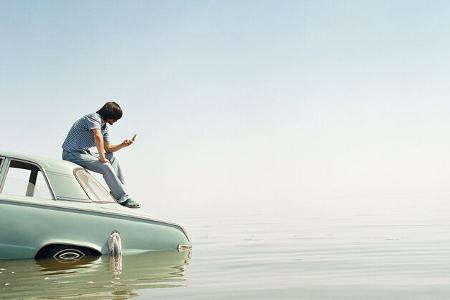 Auto im Wasser