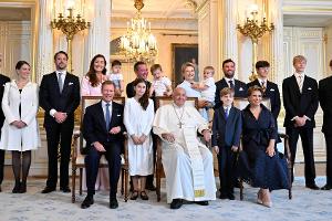 Papst Franziskus besucht großherzoglichen Palast in Luxemburg