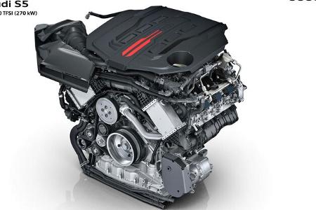 Audi V6 Motor im S7