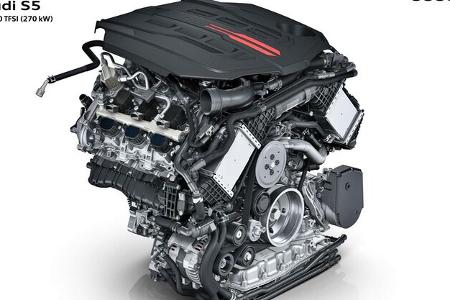 Audi V6 Motor im S9