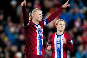 Dank Doppelpack: Haaland steigt zu Norwegens Rekordtorjäger auf