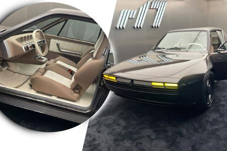 Renault R17 Concept Car Collage Retro Paris Autosalon 2024