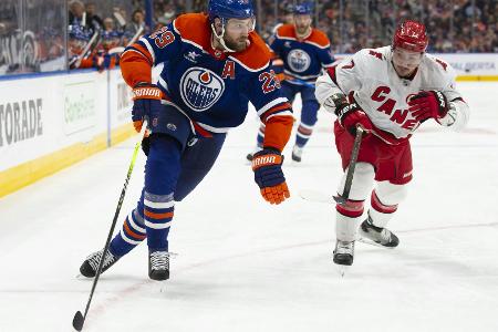 NHL: Draisaitls Oilers verspielen Führung - Stützle mit Assist NHL: Draisaitls Oilers verspielen Führung - Stützle mit Assist