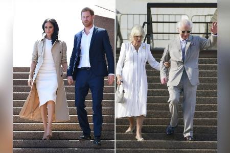 Wie Harry und Meghan: Charles und Camilla vor dem Opernhaus von Sydney Wie Harry und Meghan: Charles und Camilla vor dem Opernhaus von Sydney