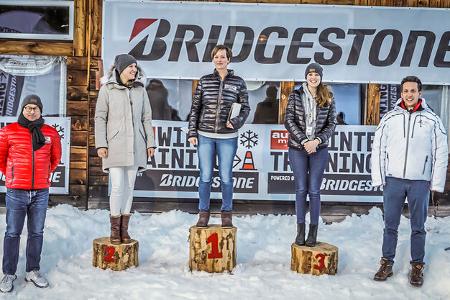 Winterfahrtraining von auto motor und sport und Bridgestone