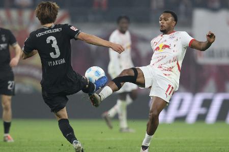 Trendwende verpasst: Leipzig mit Nullnummer gegen Gladbach Trendwende verpasst: Leipzig mit Nullnummer gegen Gladbach