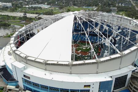 Schäden durch Hurrikan: Tampa Bay Rays 2025 heimatlos Schäden durch Hurrikan: Tampa Bay Rays 2025 heimatlos