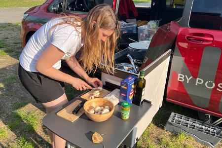 Pössl Campstar Dauertester, Kochen im Freien
