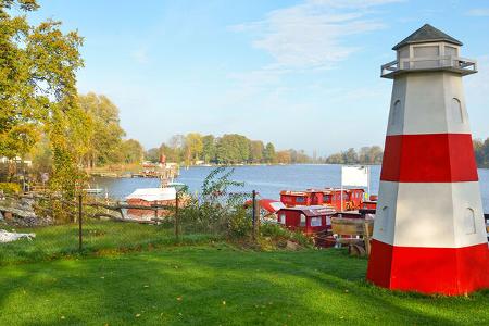 Havel-Radweg - Hausboot