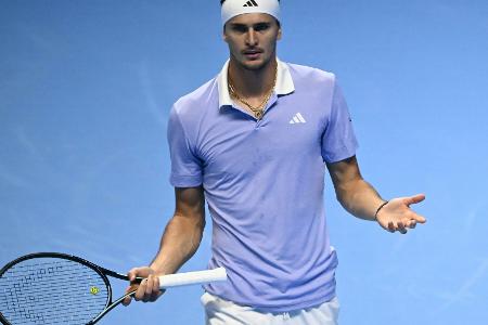 Aus gegen den Angstgegner: Zverev verpasst Finale von Turin Aus gegen den Angstgegner: Zverev verpasst Finale von Turin