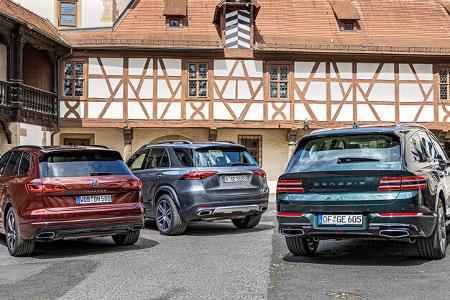 Genesis GV80, Mercedes GLE, VW Touareg, Exterieur