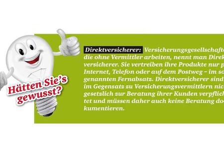 Direktversicherer arbeiten ohne Vermittler.