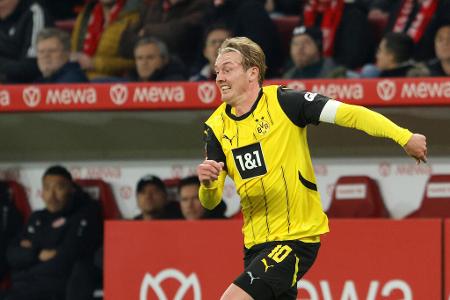 Julian Brandt (bis 78.) - Note: 1,0 - Wo war dieser Mann am Samstagnachmittag eigentlich nicht? Kombinierte ein enormes Laufpensum mit großer Offensivlust. Fast jeder BVB-Angriff lief über ihn. War auch der Ausgangspunkt der Kombination zur 1:0-Führung, klärte später entschlossen gegen Grifo. Der Freistoß zum 3:0 saß ebenfalls punktgenau. Top.