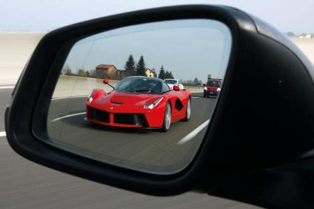 Ferrari LaFerrari, Frontansicht, Seitenspiegel