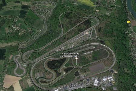 Renault Teststrecke Aubevoye