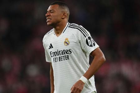 Mbappe vergibt erneut: Real patzt in Bilbao Mbappe vergibt erneut: Real patzt in Bilbao