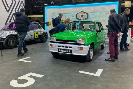Retromobile 2023 Paris Oldtimer Messe Renault 5 Retrofit Elektro-Umbau