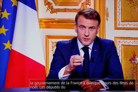 Präsident Macron will bis zum Ende seiner regulären Zeit 2027 im Amt bleiben. Präsident Macron will bis zum Ende seiner regulären Zeit 2027 im Amt bleiben.