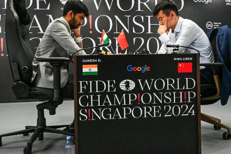 Schach-WM: Nächstes Remis zwischen Ding und Gukesh
