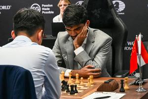 Schach-WM: Der Weltmeister wankt, Gukesh geht in Führung