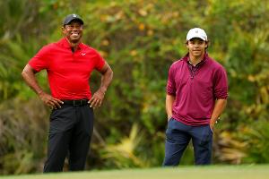 Rückkehr nach Rücken-OP: Woods tritt mit seinem Sohn an