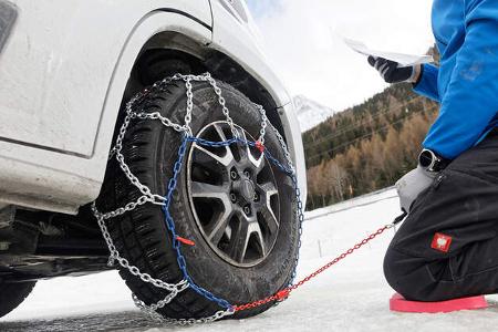 Fahren im Winter - Schneeketten