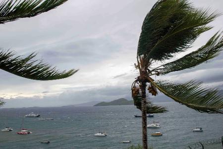 Die Sturmböen fegten mit einer Geschwindigkeit von mehr als 220 Kilometern pro Stunde über Mayotte. 