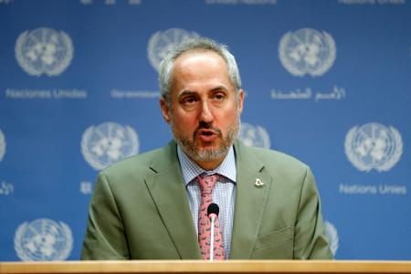 UN-Sprecher Dujarric kritisiert Israels Vorgehen in Syrien. (Archivbild) 