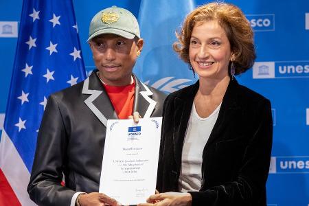 Pharrell Williams ist neuer Goodwill-Botschafter der UNESCO Pharrell Williams ist neuer Goodwill-Botschafter der UNESCO