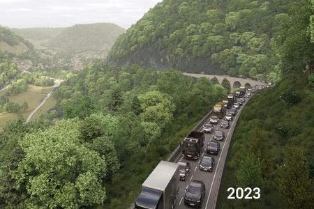 Neuer Albaufstieg A8