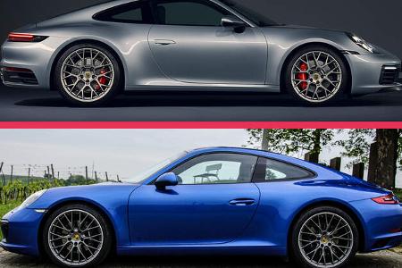 Porsche 911 vergleich 991.2 vs. 992