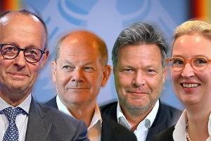 ZDF-Sendung "Klartext": Polit-Talkrunde mit allen Kanzlerkandidaten