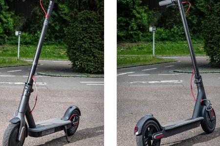 E-Scooter Elektro Tretroller Test Vergleich BMW X2 City Metz Moover Xiaomi M365 Moovi Ninebot ES2