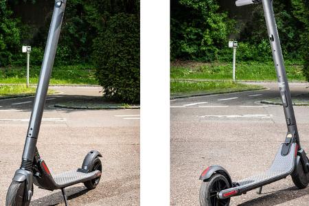 E-Scooter Elektro Tretroller Test Vergleich BMW X2 City Metz Moover Xiaomi M365 Moovi Ninebot ES2