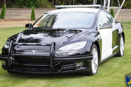 Tesla Model S Fremont Police