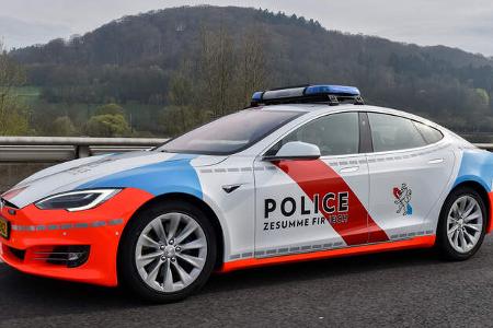 Tesla Model S Police Grand-Ducale