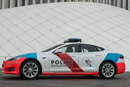 Tesla Model S Police Grand-Ducale