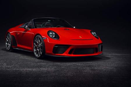 Porsche 911 Speedster Concept Paris 2018 Indisch Rot