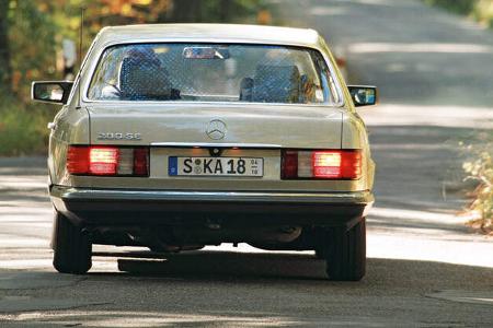 Mercedes 280 SE, Heck, Heckleuchten