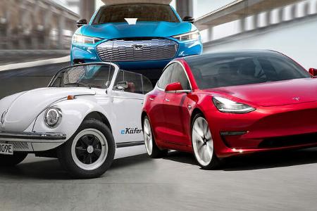 Top Elektroautos 2019 Aufmacher