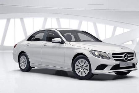 Mercedes C-Klasse Polarweiß (2020)