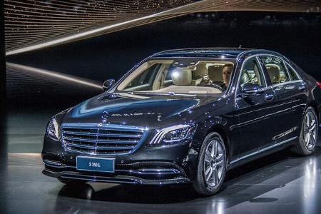 Mercedes S-Klasse Facelift 2017 Weltpremiere Shanghai Auto Show